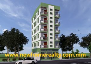 apartment for sale in Hlaing, Yangon, Myanmar. New Home Realty Real Estate Agency in Yangon, Myanmar